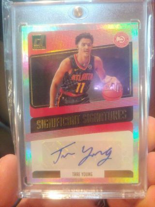 Trae Young 2018 - 19 Donruss Nba Significant Signatures Rc Rookie Autograph Auto