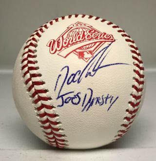 Doc Gooden Signed 1996 World Series Baseball Autographed Jsa Ny Yankees