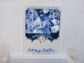 2003 Danny Cater Upper Deck Pride Of York Auto/autograph York Yankees