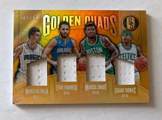 2016 Gold Standard Golden Quads D /49 Smart,  It,  Fournier Hezonja Celtics Magic