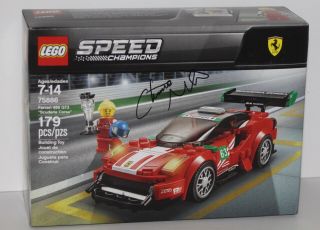 2018 Lego 75886 Christina Nielsen Signed Scuderia Corsa Ferrari Speed Champions