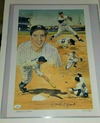 Phil Rizzuto Autographed 14x20 Amore Print 209/500 Ny Yankees Hof 