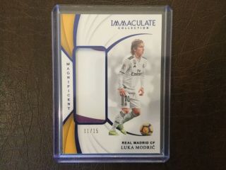 2018 - 19 Immaculate Soccer Luka Modric Magnificent Jumbo Patch Real Madrid /15