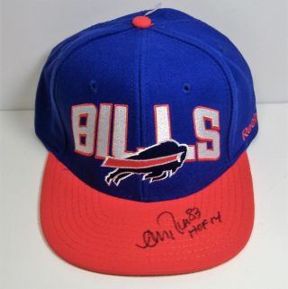 Andre Reed Autograph Signed Buffalo Bills Throwback Snapback Hat Hof 14 Jsa