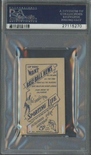 1911 M116 Sporting Life Dots Miller (Pittsburgh) PSA 6 EX - MT 2
