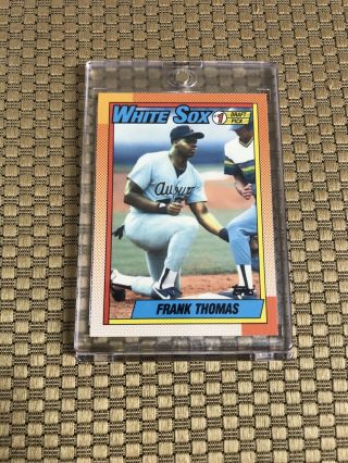 1990 Topps Tiffany 414 Frank Thomas Rookie Baseball Card White Sox