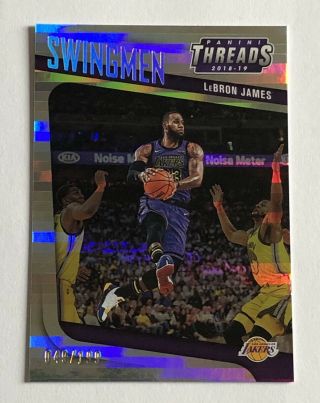 2018 - 19 Panini Threads Premium Lebron James Swingmen Refractor/199 La Lakers