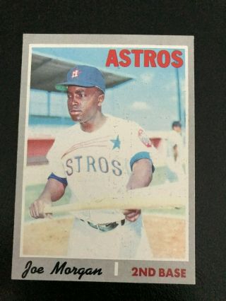1970 Topps Joe Morgan 537 Houston Astros Hof High - Grade &