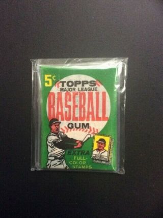 1962 Topps Baseball 5 Cent Wax Pack -