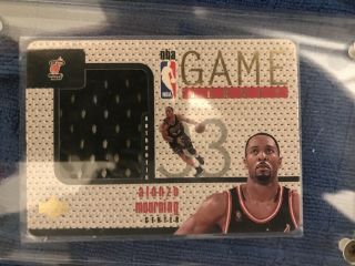 1997 Upper Deck Game Jersey Alonzo Mourning Gj14