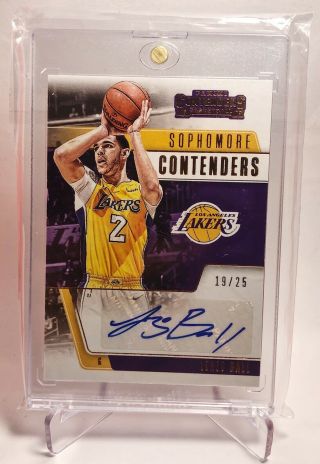 18 - 19 Contenders Sophomore Signatures Auto /25 Lakers - Lonzo Ball
