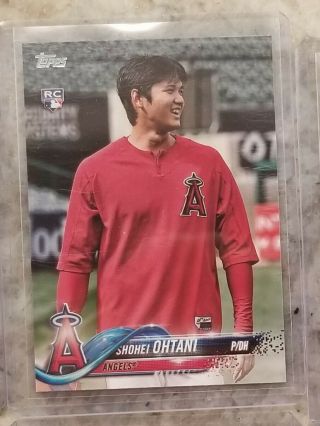 Shohei Ohtani Rc Sp Photo Variation 2018 Topps Update Series Los Angeles Angels