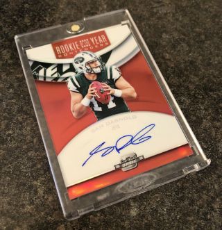 2018 Panini Contenders Optic Sam Darnold Rya - Sd Rookie Rc Red Sp /99 Auto Jets