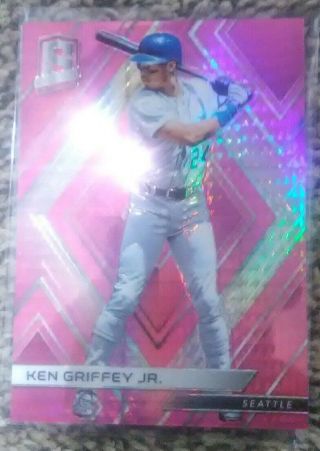 /75 Ken Griffey Jr 2018 Chronicles Spectra Neon Pink Prizm Mariners Non Auto