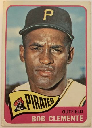 1965 Topps 160 Roberto ‘bob’ Clemente Hof Pittsburgh Pirates Baseball Card