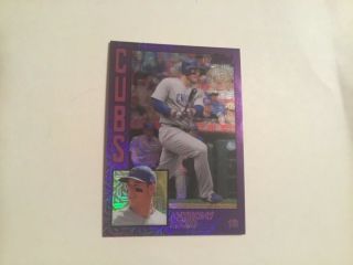 2019 Topps Series 2 1984 Chrome Purple Refr.  /75 - 6 - Anthony Rizzo - Cubs