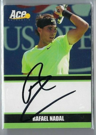 Rafael Nadal 2011 Leaf Ace Authentics On Card Auto Autograph Ssp