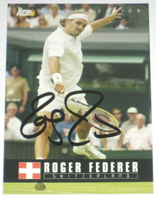 Roger Federer Signed 2005 Ace Authentic Debut Edition Card Autograph Auto