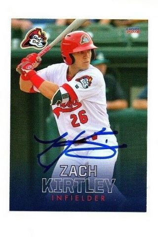 Zach Kirtley Signed Autographed 2018 Peoria Chiefs Team Set Card Highland Ca