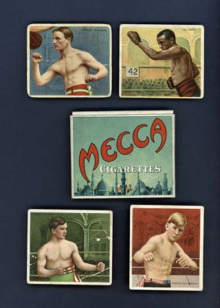 1910 T - 218 Mecca Cigarettes Tobacco Boxing Card 4 Insert,  Including Pack