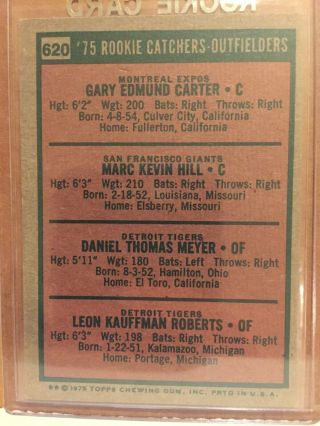 1975 Topps Gary Carter Rookie Card 2