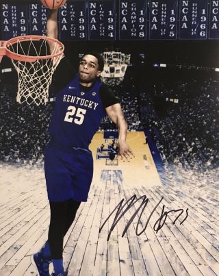 Pj Washington Signed Autographed Kentucky Wildcats 8x10 Photo National Champs