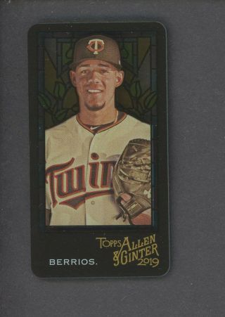 2019 Topps Allen & Ginter Jose Berrios Stained Glass Mini Ssp Twins