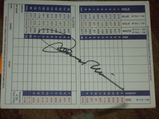 Johnny Miller 1974 Bing Crosby Signed Pebble Beach Golf Links Scorecard