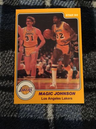 1983 - 84 Star Basketball Set Break - Magic Johnson 13 (lakers)