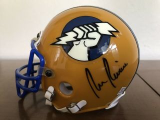 Oakland Invaders Usfl Signed Autographed Mini Helmet - Ron Rivera