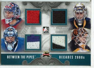 Price Miller Luongo Thomas 2011 - 12 Between The Pipes Decades Quad Jersey Kcct317