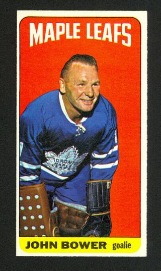 1964 - 65 Topps Johnny Bower 40 - Toronto Maple Leafs - Nm - Mt