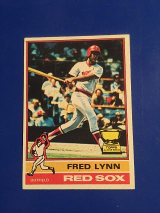 1976 Topps 50 Fred Lynn Rookie Trophy Ex - Mt,