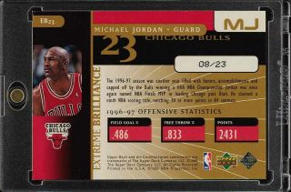 1998 UD Black Diamond MJ Extreme Brilliance Michael Jordan 8/23 EB23 (PWCC) 2