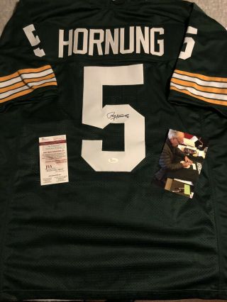 Paul Hornung Green Bay Packers Signed Autographed Jersey Jsa Mens Xl