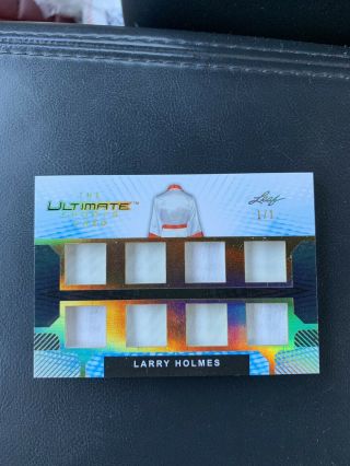 2019 Leaf Ultimate Sports Larry Holmes 8 Piece Robe Relic 1/1