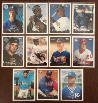 1995 Topps Baseball Traded & Rookies Complete Set,  1 - 165,  Rivera & Beltran RCs 3