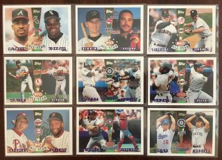 1995 Topps Baseball Traded & Rookies Complete Set,  1 - 165,  Rivera & Beltran RCs 6