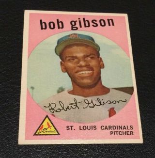 1959 Topps Bob Gibson Rc 514 Cardinals