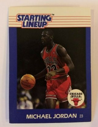 Michael Jordan 1988 Kenner Starting Lineup Chicago Bulls Basketball Card