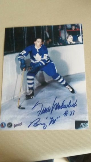 Frank Mahovlich Reprint Signed,  George Armstrong Color Photo