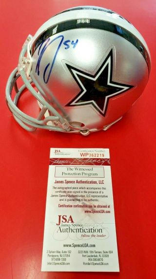 Jaylon Smith Signed Riddell Dallas Cowboys Mini Helmet Jsa