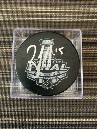 Robby Fabbri Autographed 2019 Stanley Cup Finals Puck St.  Louis Blues