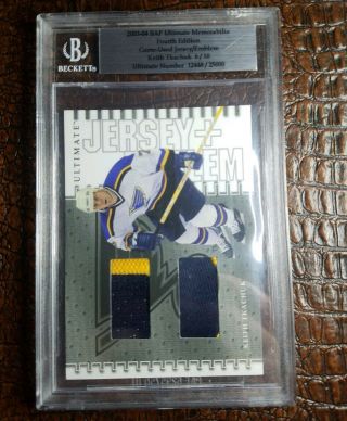 Keith Tkachuk 2003 - 04 Be A Player Um 4th Ed.  Game - Jersey/emblem 6 Of 10 Bgs
