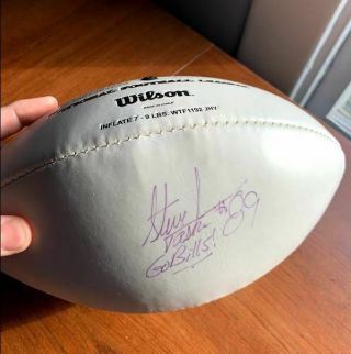 Autographed - " Steve Tasker " Authentic Nfl Football Memorabilia