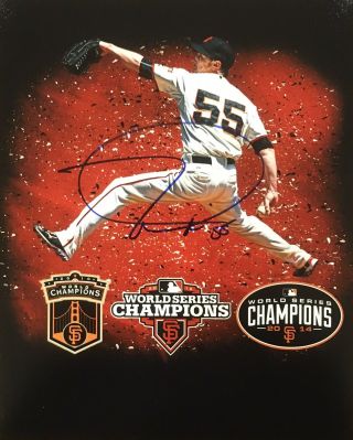 With Proof Tim Lincecum Signed Autographed 8x10 Photo San Francisco Giants