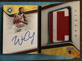 Wendell Carter Jr 2018 - 19 Opulence Rpa Nameplate Auto Booklet 1/8 Chicago Bulls