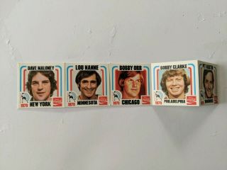 1977 - 78 Coca Cola Coke Hockey Bobby Orr Card Strip 002