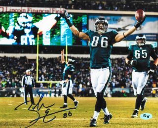 Zach Ertz Autographed Signed 8x10 Photo Philadelphia Eagles (jsa Psa Pass)