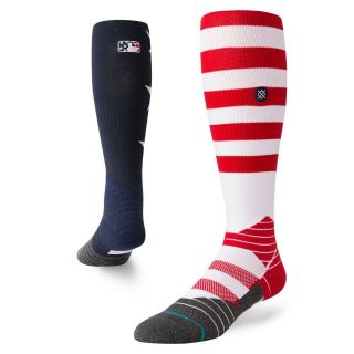 Round Rock Express Stars & Stripes Autographed Sock - Fisher